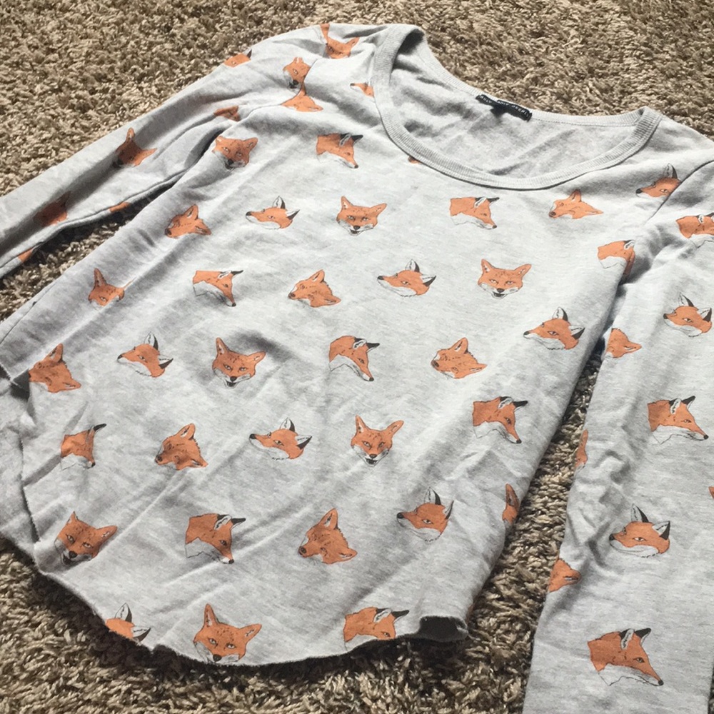 Truly madly deeply fox print sweater